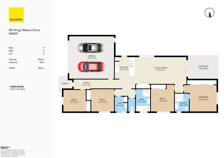 Floorplan of Homely house listing, 59 Ningi Waters Drive, Ningi QLD 4511
