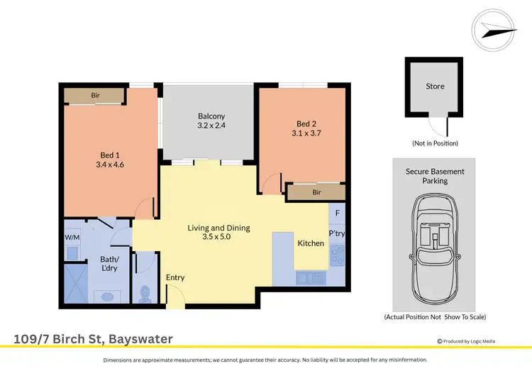 Floorplan of Homely apartment listing, 109/7 Birch Street, Bayswater VIC 3153