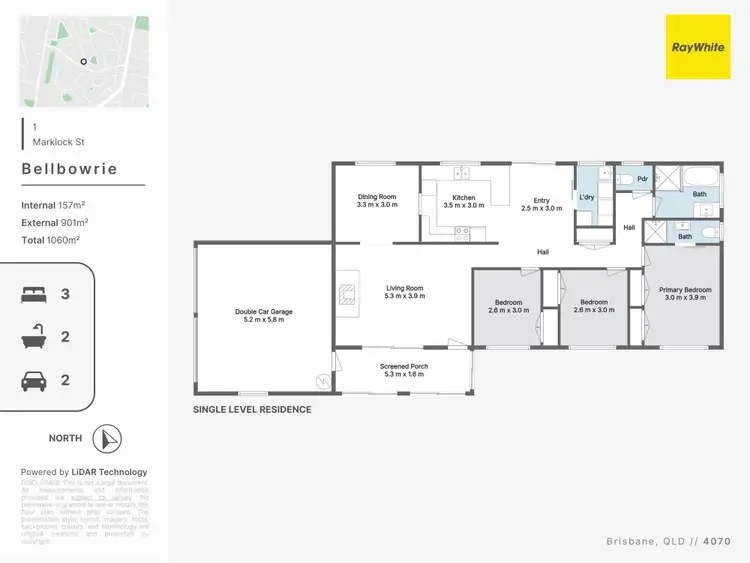 Floorplan of Homely house listing, 1 Marlock Street, Bellbowrie QLD 4070