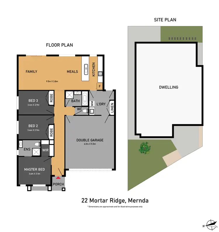 Floorplan of Homely house listing, 22 Mortar Ridge, Mernda VIC 3754