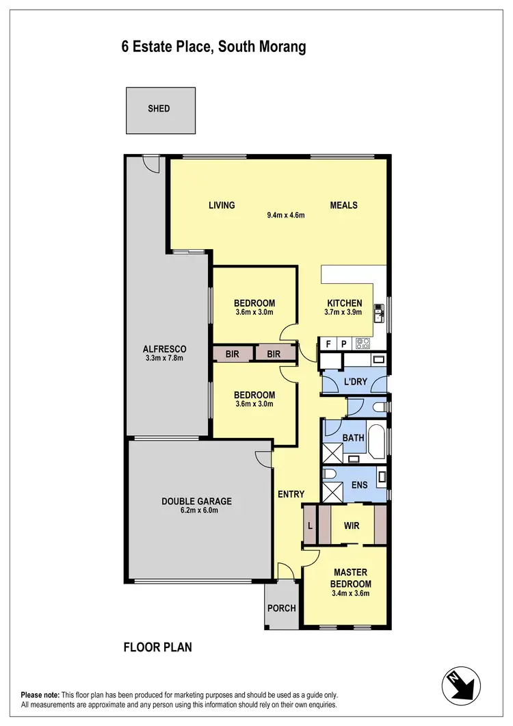 Floorplan of Homely house listing, 6 Estate Place, South Morang VIC 3752