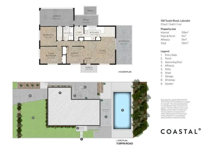 Floorplan of Homely house listing, 108 Turpin Road, Labrador QLD 4215