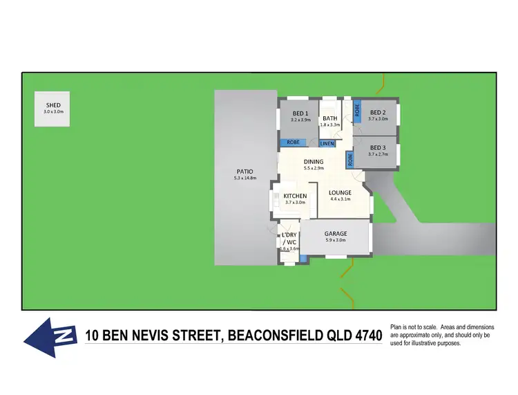 Floorplan of Homely house listing, 10 Ben Nevis Street, Beaconsfield QLD 4740