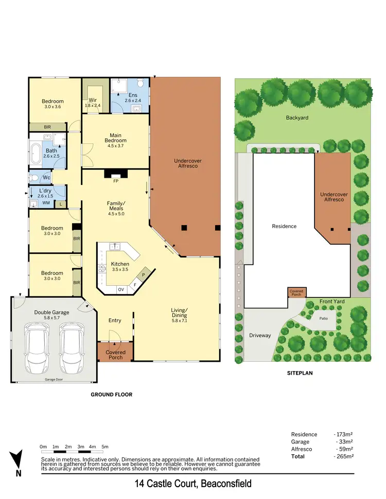 Floorplan of Homely house listing, 14 Castle Court, Beaconsfield VIC 3807