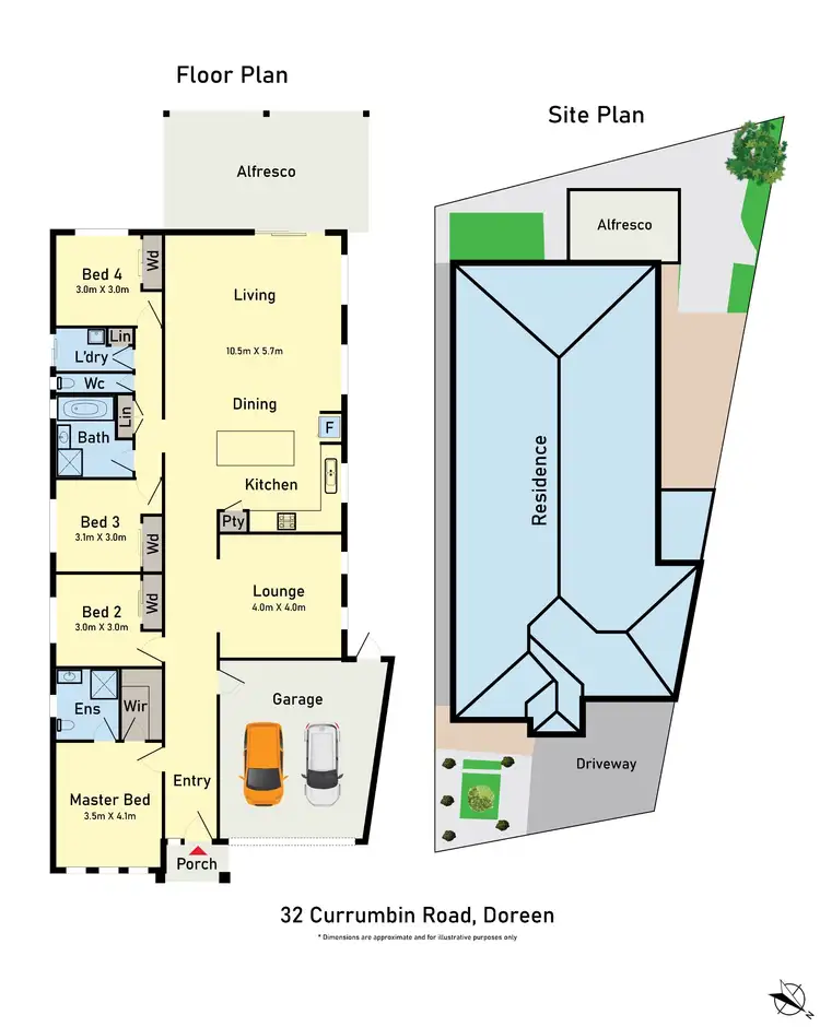 Floorplan of Homely house listing, 32 Currumbin Road, Doreen VIC 3754
