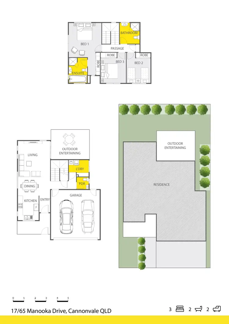 Floorplan of Homely unit listing, 17/65 Manooka Drive, Cannonvale QLD 4802