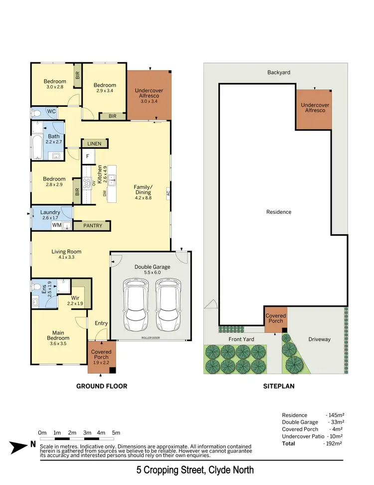 Floorplan of Homely house listing, 5 Cropping Street, Clyde North VIC 3978