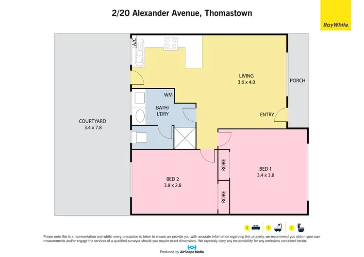 Floorplan of Homely unit listing, 2/20 Alexander Avenue, Thomastown VIC 3074