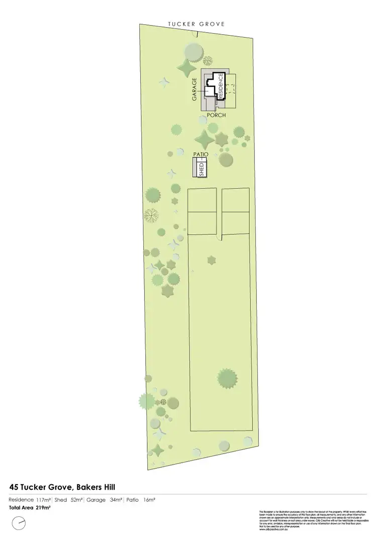 Floorplan of Homely house listing, 45 Tucker Grove, Bakers Hill WA 6562