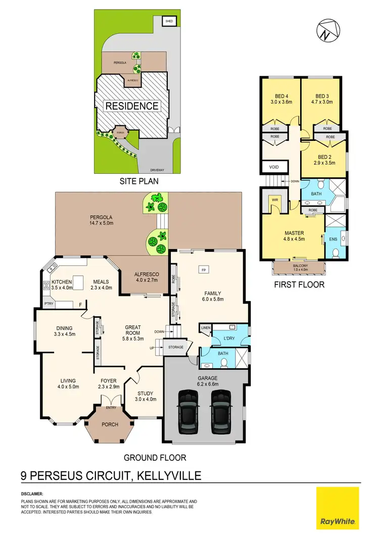 Floorplan of Homely house listing, 9 Perseus Circuit, Kellyville NSW 2155