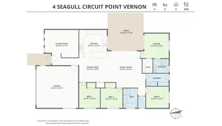 Floorplan of Homely house listing, 4 Seagull Circuit, Point Vernon QLD 4655
