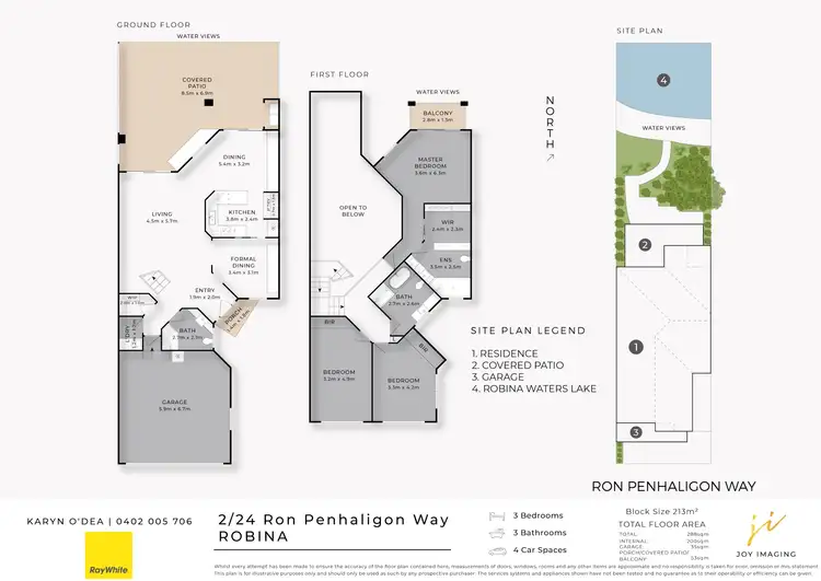 Floorplan of Homely townhouse listing, 2/24 Ron Penhaligon Way, Robina QLD 4226