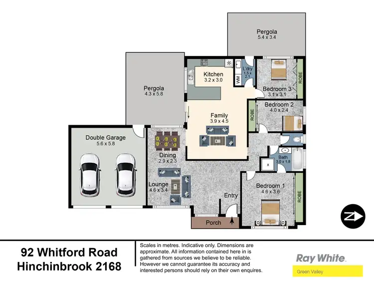 Floorplan of Homely house listing, 92 Whitford Road, Hinchinbrook NSW 2168