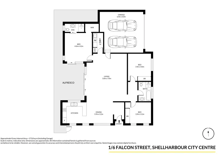 Floorplan of Homely house listing, 1/6 Falcon Street, Shellharbour City Centre NSW 2529