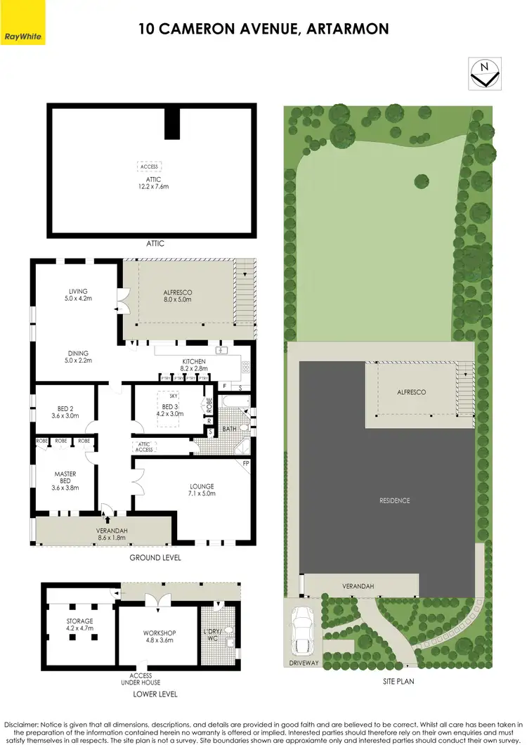 Floorplan of Homely house listing, 10 Cameron Avenue, Artarmon NSW 2064