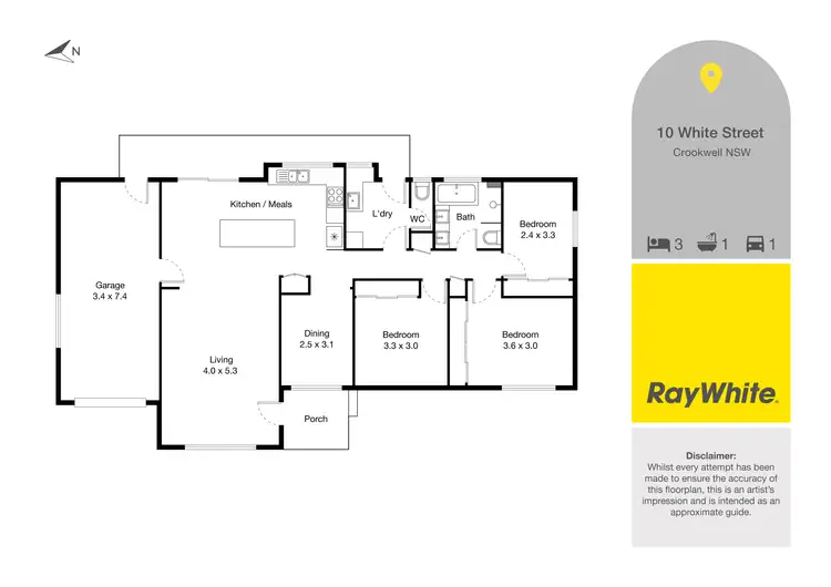 Floorplan of Homely house listing, 10 White Street, Crookwell NSW 2583