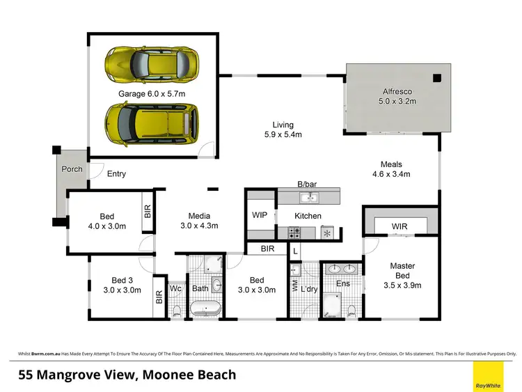 Floorplan of Homely house listing, 55 Mangrove View, Moonee Beach NSW 2450