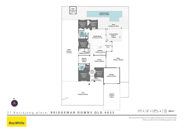 Floorplan of Homely house listing, 27 Kurrajong Place, Bridgeman Downs QLD 4035