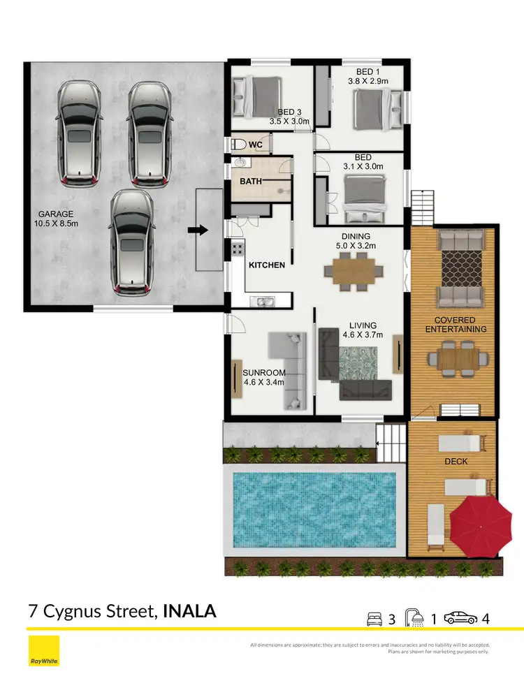 Floorplan of Homely house listing, 7 Cygnus Street, Inala QLD 4077