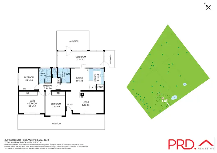 Floorplan of Homely house listing, 829 Racecourse Road, Waterloo VIC 3373