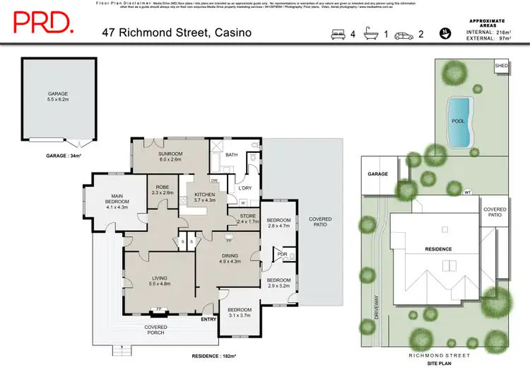 Floorplan of Homely house listing, 47 Richmond Street, Casino NSW 2470