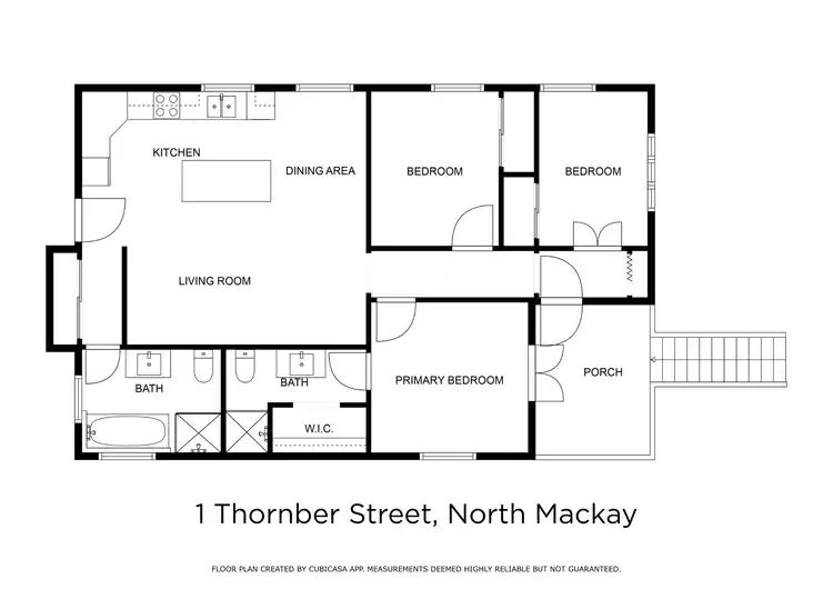Floorplan of Homely house listing, 1 Thornber Street, North Mackay QLD 4740