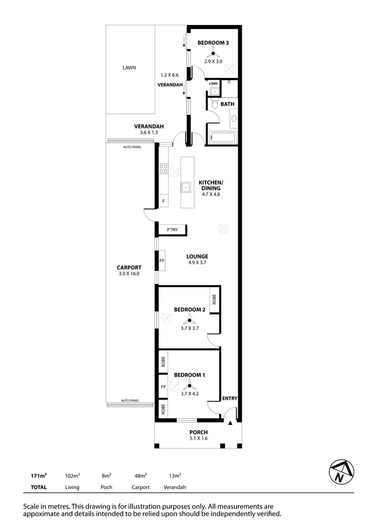 Floorplan of Homely other listing, 11 Walker Street, Birkenhead SA 5015