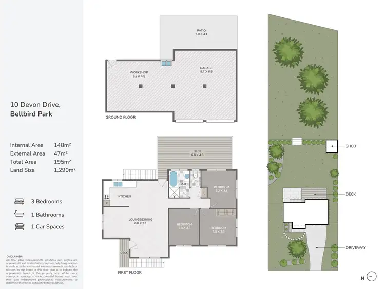 Floorplan of Homely house listing, 10 Devon Drive, Bellbird Park QLD 4300