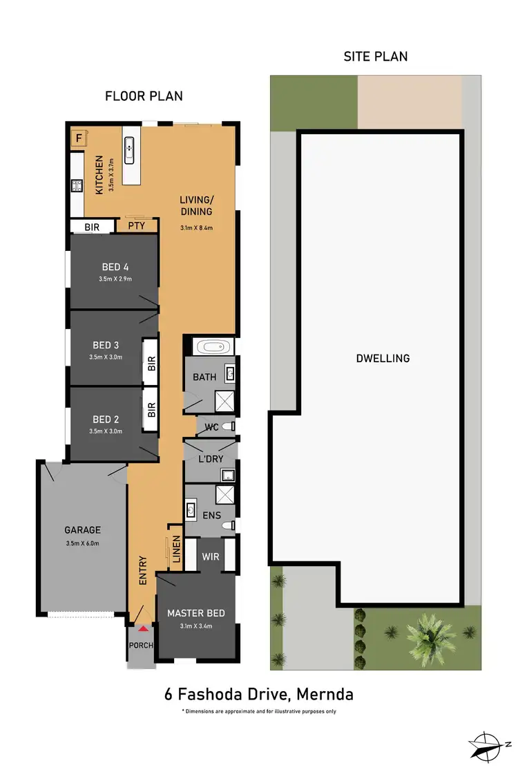 Floorplan of Homely house listing, 6 Fashoda Drive, Mernda VIC 3754