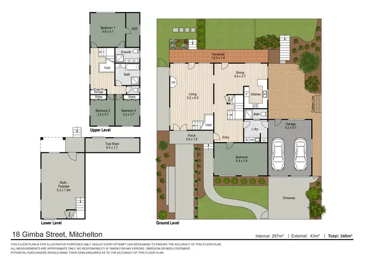Floorplan of Homely house listing, 18 Gimba Street, Mitchelton QLD 4053