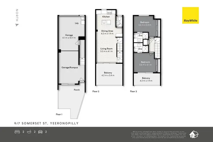 Floorplan of Homely townhouse listing, 9/7 Somerset Street, Yeerongpilly QLD 4105