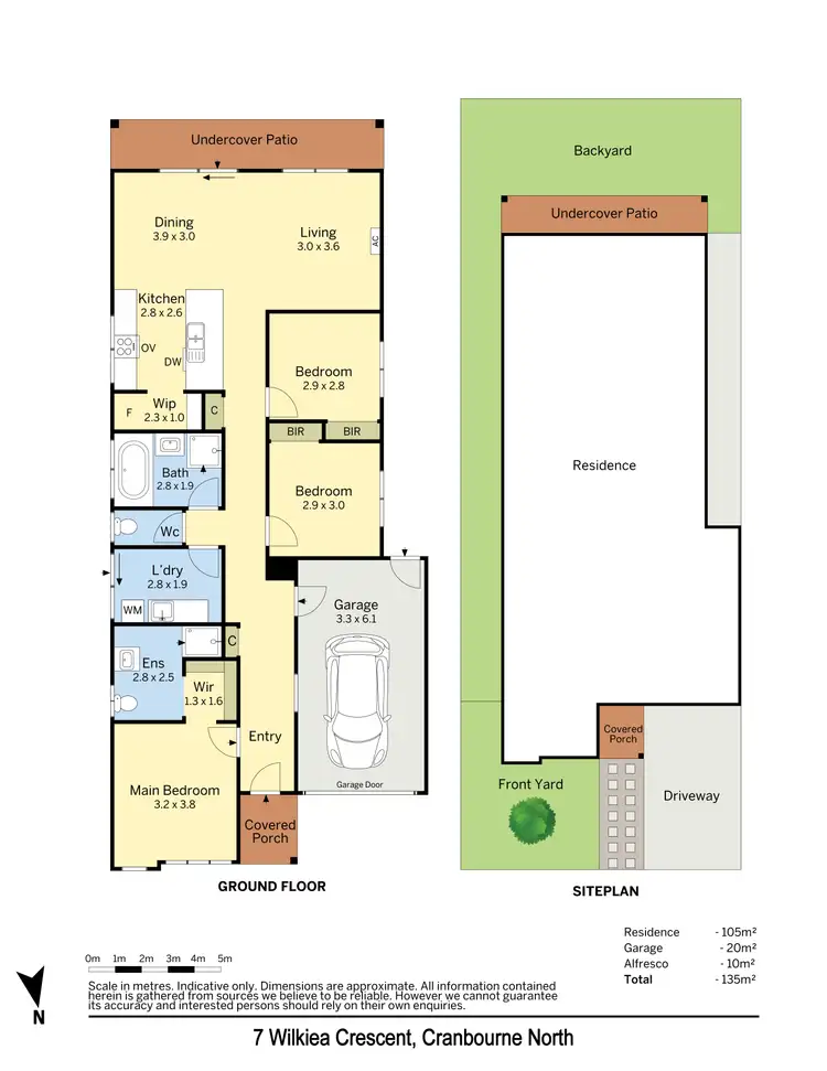 Floorplan of Homely house listing, 7 Wilkiea Crescent, Cranbourne North VIC 3977
