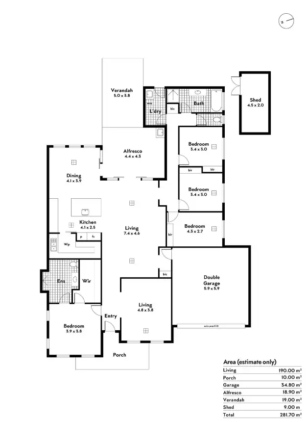 Floorplan of Homely house listing, 84 Vista Parade, Seaford Heights SA 5169