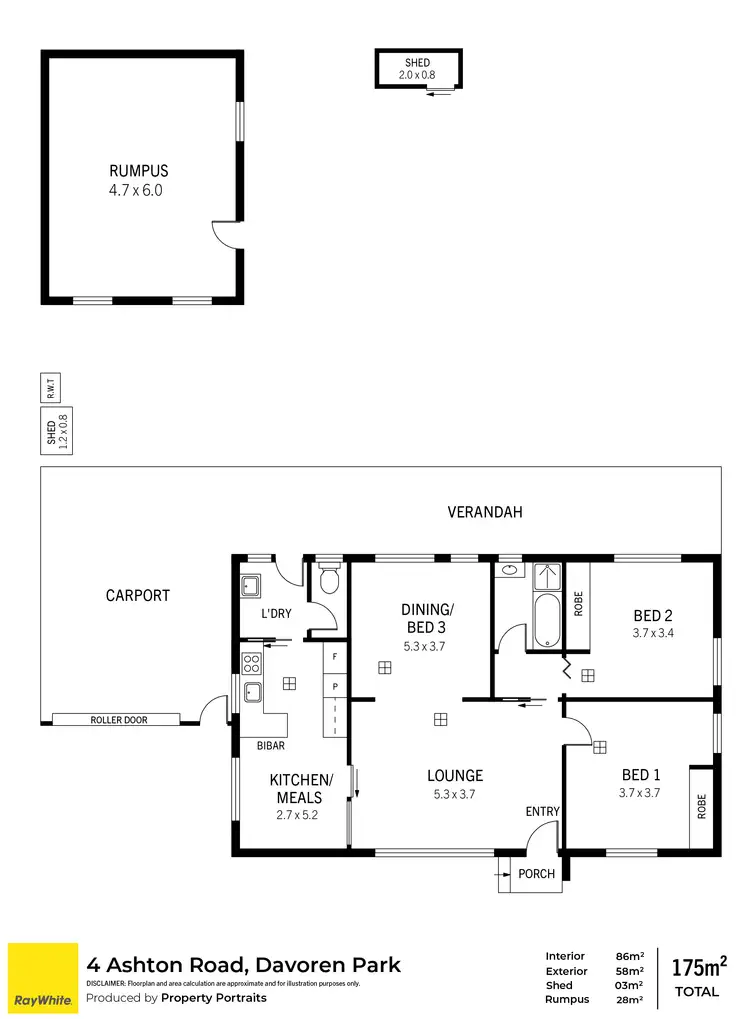 Floorplan of Homely house listing, 4 Ashton Road, Davoren Park SA 5113