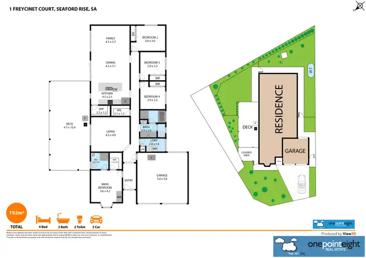 Floorplan of Homely house listing, 1 Freycinet Court, Seaford Rise SA 5169