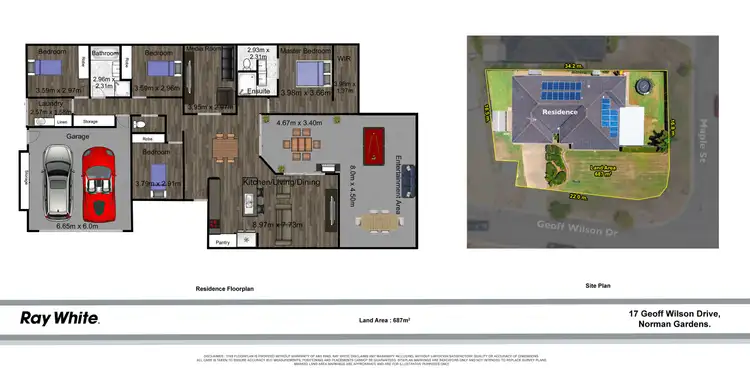 Floorplan of Homely house listing, 17 Geoff Wilson Drive, Norman Gardens QLD 4701