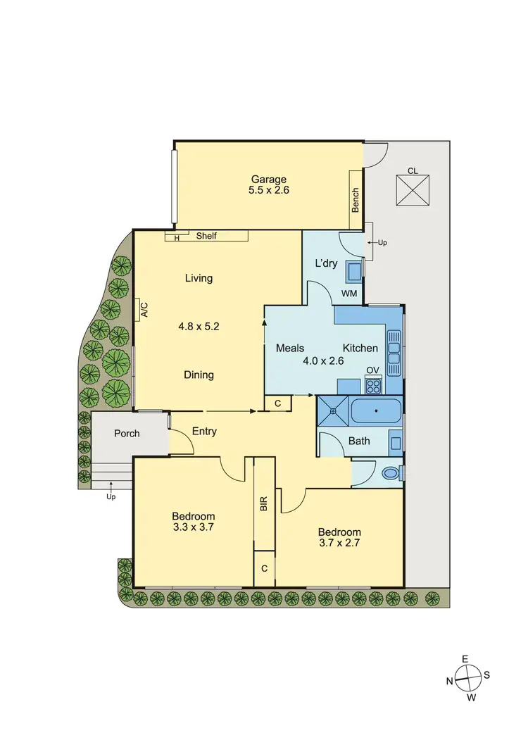 Floorplan of Homely unit listing, 1/16 Fellows Street, Hughesdale VIC 3166