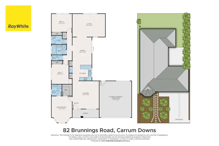 Floorplan of Homely house listing, 82 Brunnings Road, Carrum Downs VIC 3201