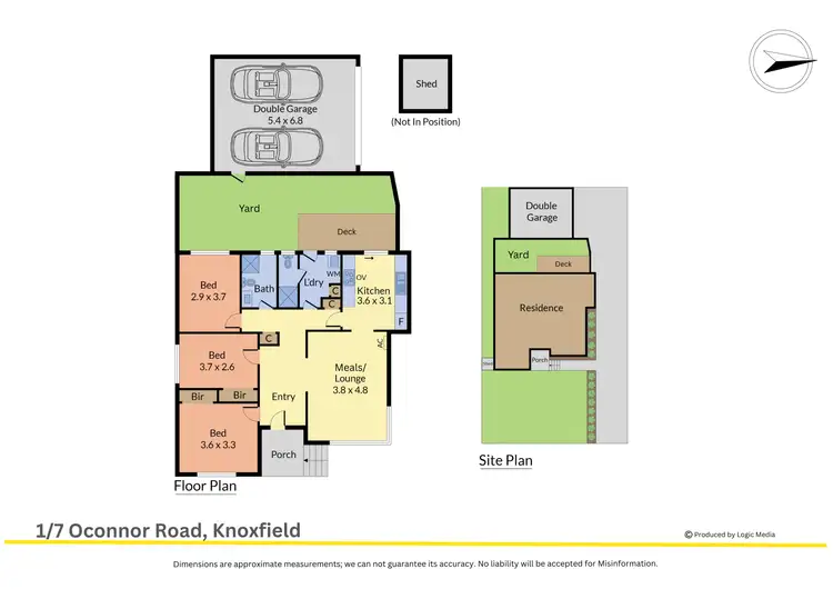 Floorplan of Homely unit listing, 1/7 O'Connor Road, Knoxfield VIC 3180