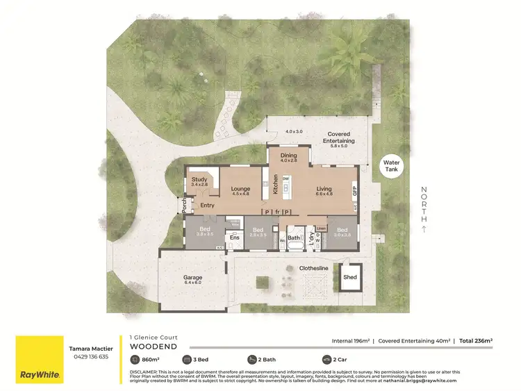 Floorplan of Homely house listing, 1 Glenice Court, Woodend VIC 3442