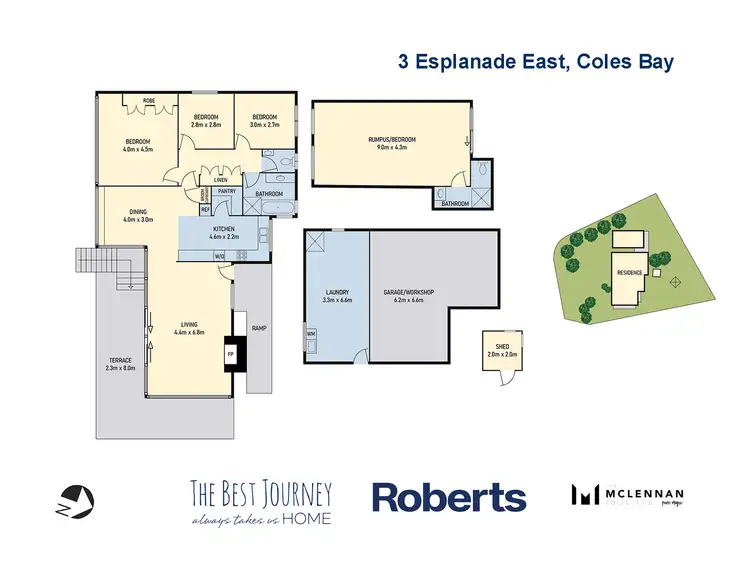 Floorplan of Homely house listing, 3 Esplanade East, Coles Bay TAS 7215