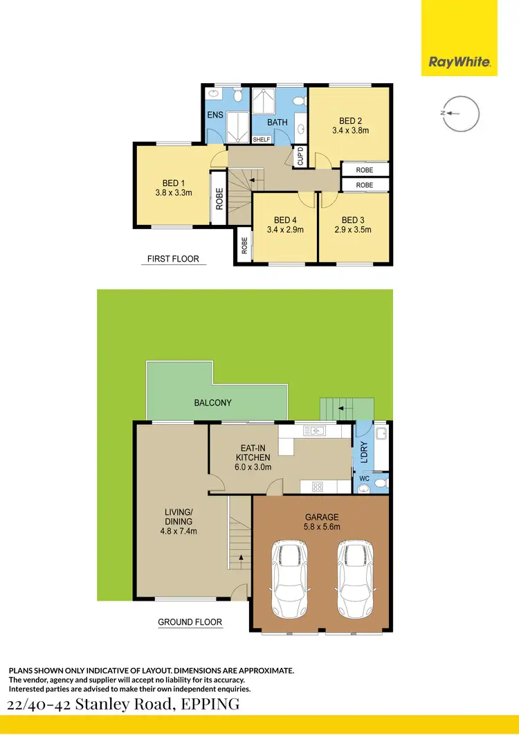 Floorplan of Homely townhouse listing, 22/40-42 Stanley Road, Epping NSW 2121