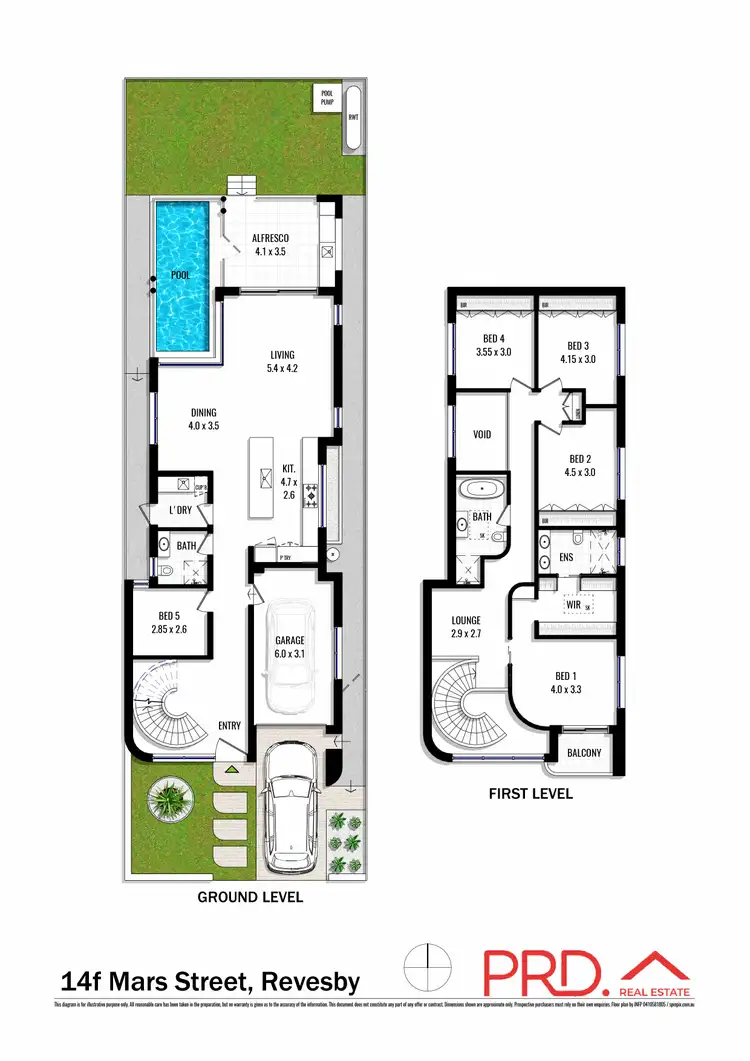 Floorplan of Homely house listing, 14F Mars Street, Revesby NSW 2212