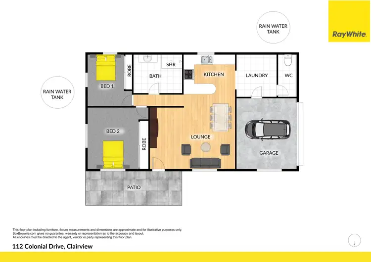 Floorplan of Homely house listing, 112 Colonial Drive, Clairview QLD 4741