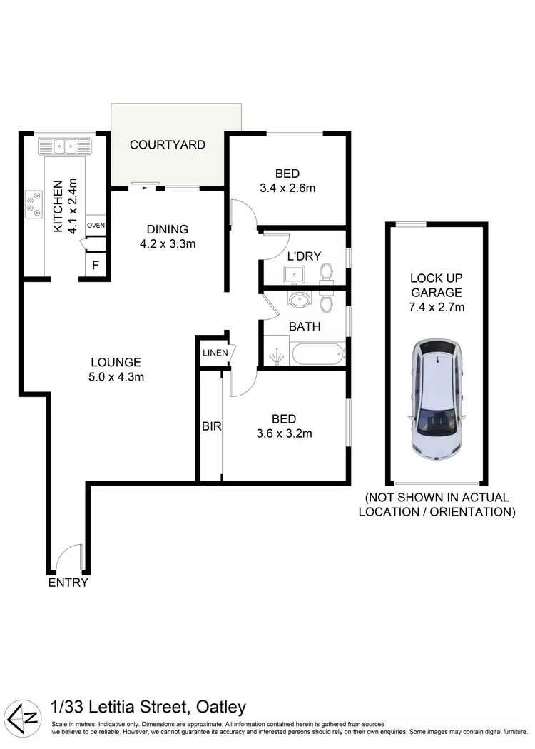 Floorplan of Homely apartment listing, 1/33 Letitia Street, Oatley NSW 2223