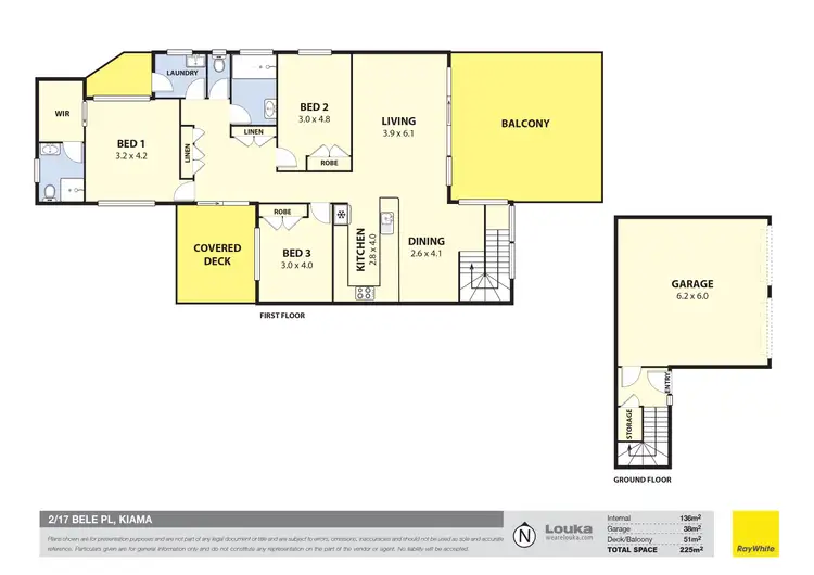 Floorplan of Homely semi-detached listing, 2/17 Bele Place, Kiama NSW 2533
