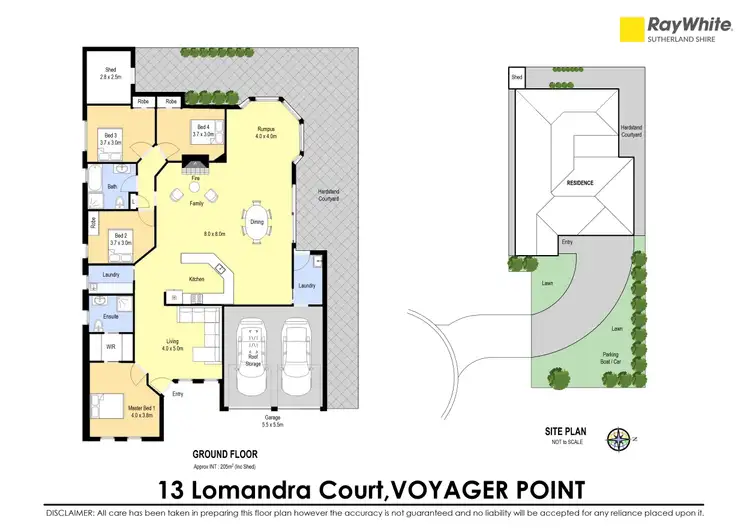 Floorplan of Homely house listing, 13 Lomandra Court, Voyager Point NSW 2172