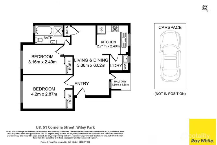Floorplan of Homely apartment listing, 8/61 Cornelia Street, Wiley Park NSW 2195