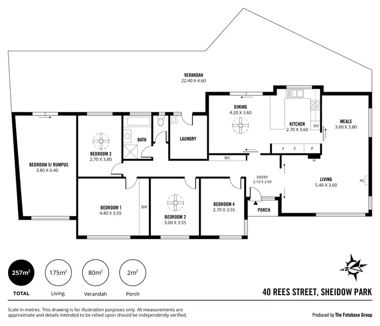 Floorplan of Homely house listing, 40 Rees Street, Sheidow Park SA 5158