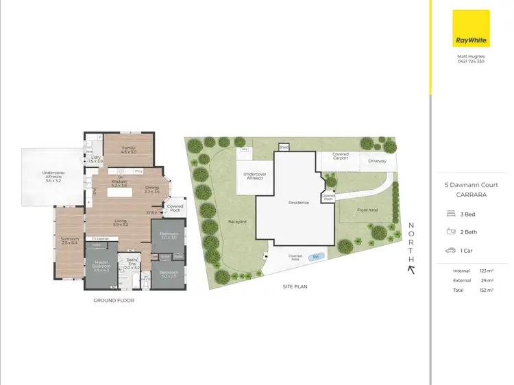 Floorplan of Homely house listing, 5 Dawnann Court, Carrara QLD 4211